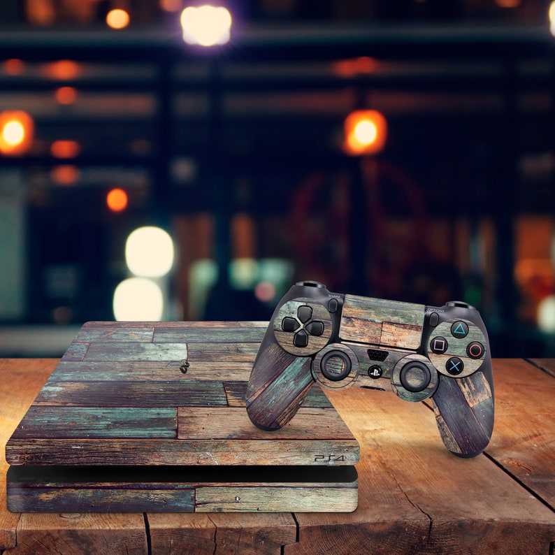 PS5 Skin Wood PS4 Skin Brown Marble PS4 Skin Wooden Pattern Etsy