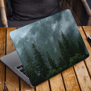 Forest Laptop Skin Nature Notebook Vinyl Decal Dell Hp Lenovo Asus Chromebook Acer Any Laptop Pine Tree Woodland Sticker Skins Cover