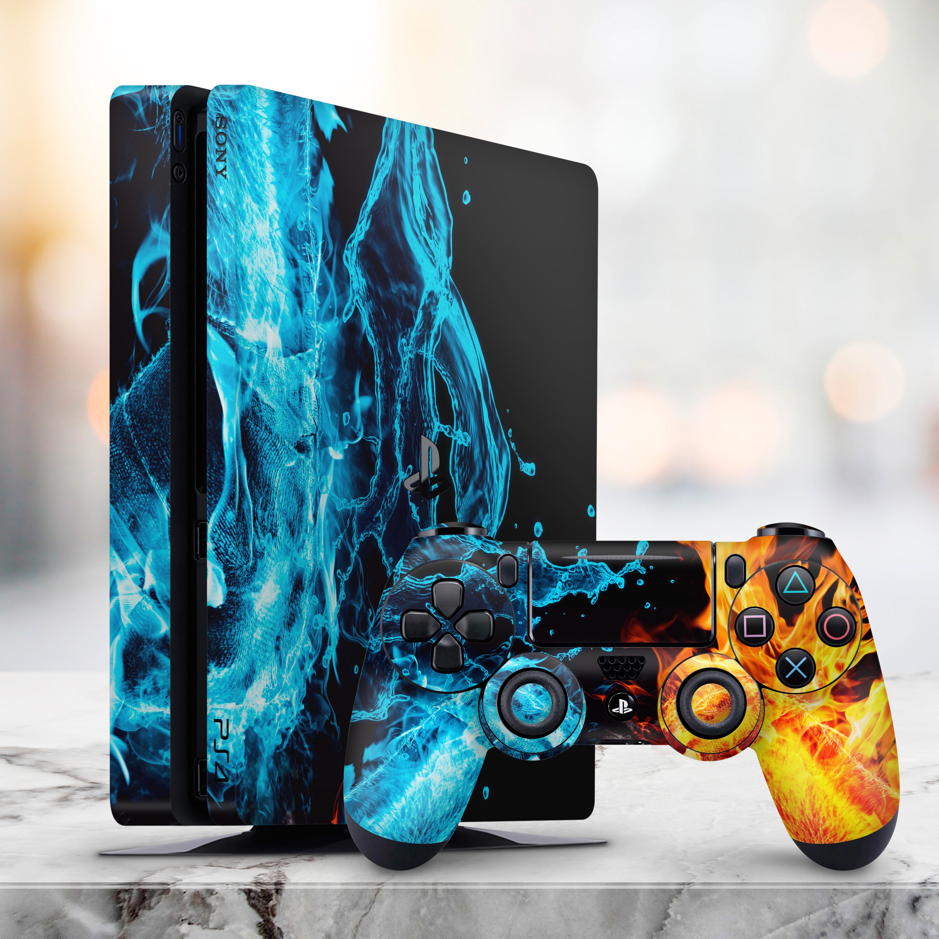 Per decalcomania ps4 nuovo arrivo disegni in legno PS4 Skin Sticker per  Controller Console PS4 adesivi