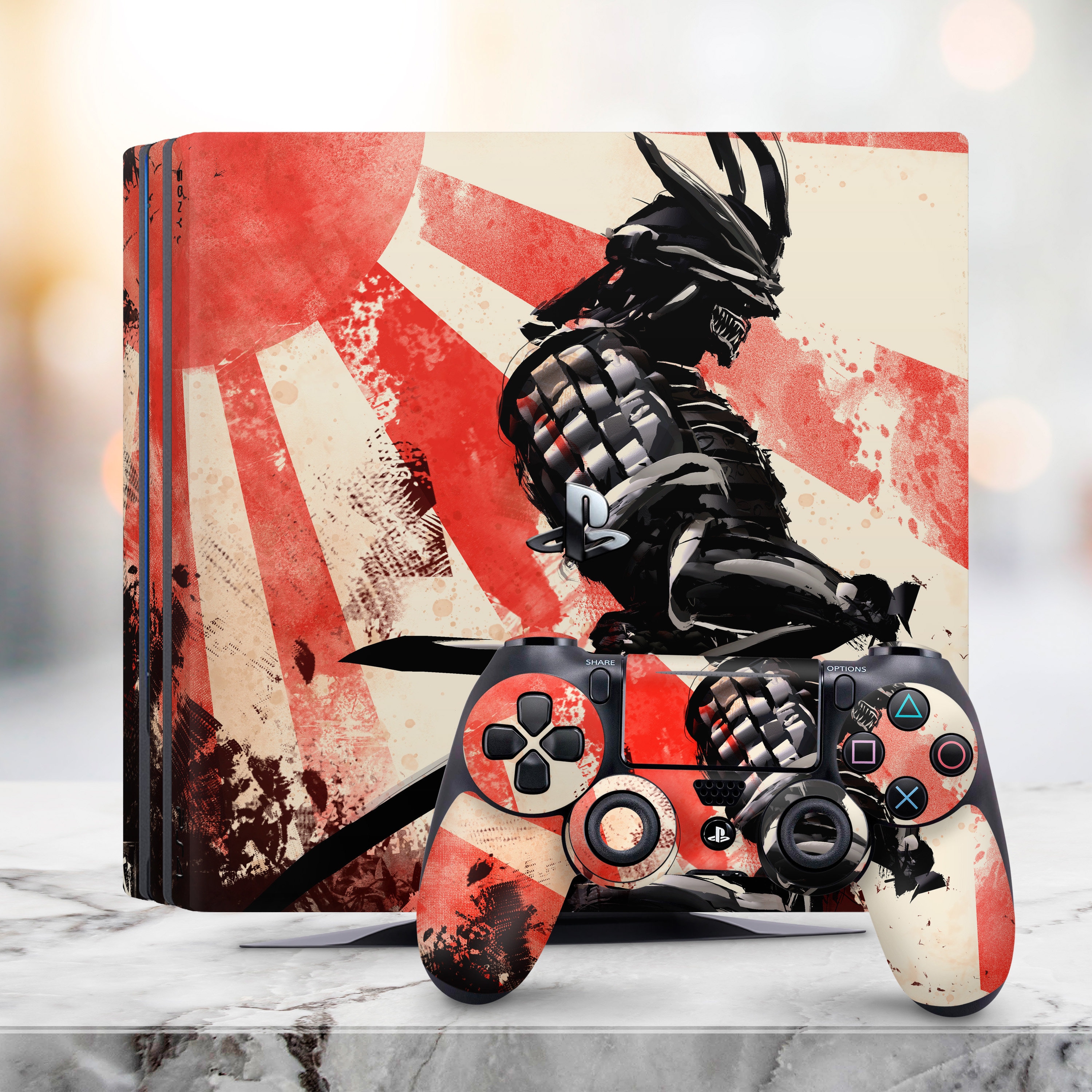 PS5 Akatsuki Skin Sticker Console and Controller Skins Set Anime Vinyl Cover Sticker Wraps for Playstation 5 Protective Cover Disc Edition Akatsuki 