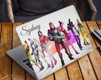 Jogo portátil pele crianças padrão notebook vinil nome decalque dell hp lenovo asus chromebook acer portátil decalque capa pele qualquer adesivo de portátil