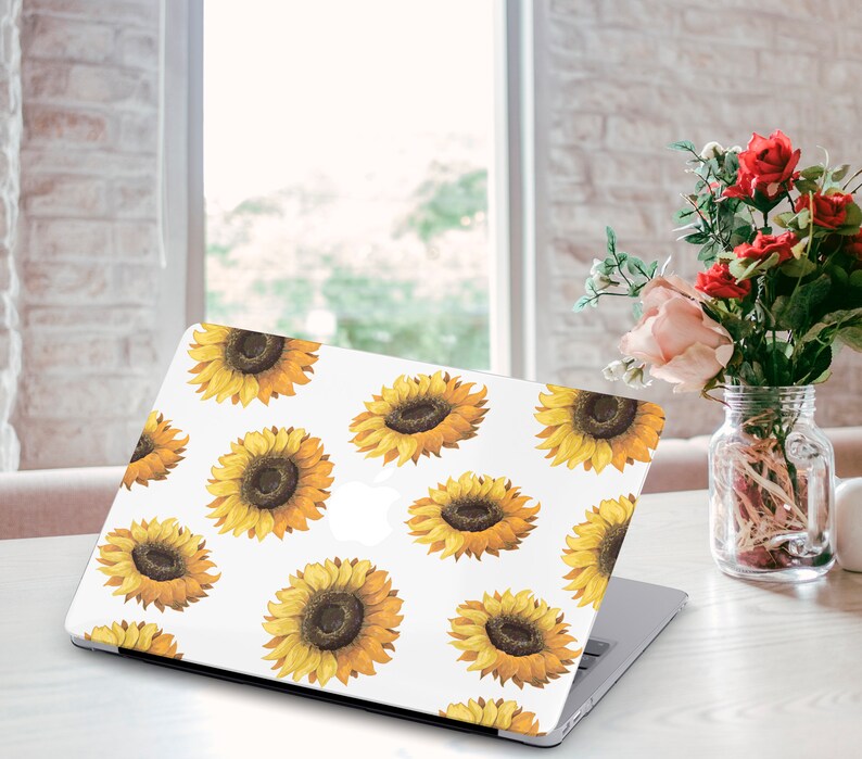 Sunflower Macbook Pro 13 Skin 2017 Macbook Air 11 13 Stickers Macbook 12 Inch Decal Laptop Cover Macbook Pro 15 2018 Vinyl Sticker Floral