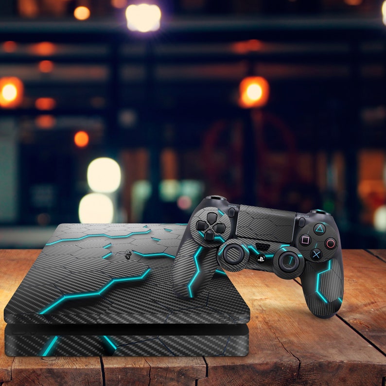 PS5 Skin Grey Carbon PS4 Skin Abstract PS4 Skin PS4 Gamer Skin Etsy