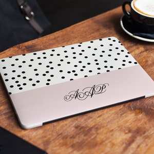 Name Marble Laptop Skin Black Peas Notebook Vinyl Decal Dell Hp Lenovo Asus Chromebook Acer Laptop Decal Cover Skins For Any Laptop Stickers