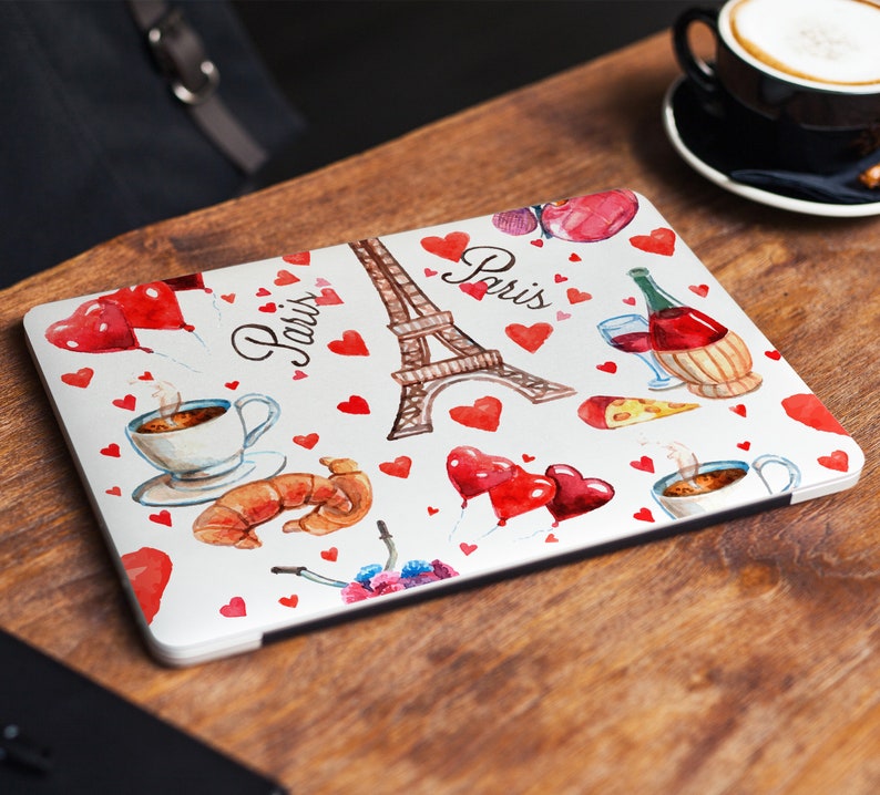 paris laptop skin sticker cute notebook vinyl decal dell