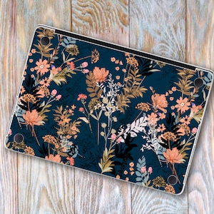 Colorful Flowers Pattern Laptop Skin Vinyl Decal Dell Hp Asus Lenovo Chromebook Acer Floral Set Laptop Skin Xiaomi Mi Notebook Laptop Skin
