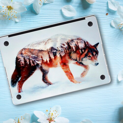 Wolf Macbook Cover 15 Inch Decal Nature Macbook Decal 13 Etsy