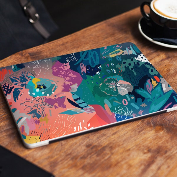 Floral Laptop Sticker Aquarell Blumen Notebook Vinyl Dell Hp Lenovo Asus Chromebook Acer Laptop Aufkleber Cover Haut für jeden Laptop Sticker