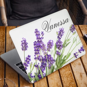 Lavender Laptop Skin Sticker Name Notebook Vinyl Decal Dell Hp Lenovo Asus Chromebook Acer Laptop Decal Cover Skin For Any Laptop Sticker