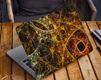 Mandala Laptop Skin Sticker Gold Pattern Notebook Vinyl Decal Dell Hp Lenovo Asus Chromebook Acer Laptop Decal Cover For Any Laptop Sticker