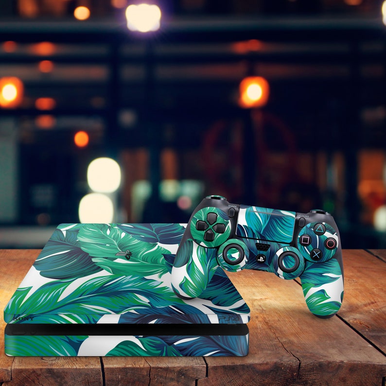 PS5 Skin Leaves PS4 Skin Floral PS4 Skin Green PS4 Skin ...