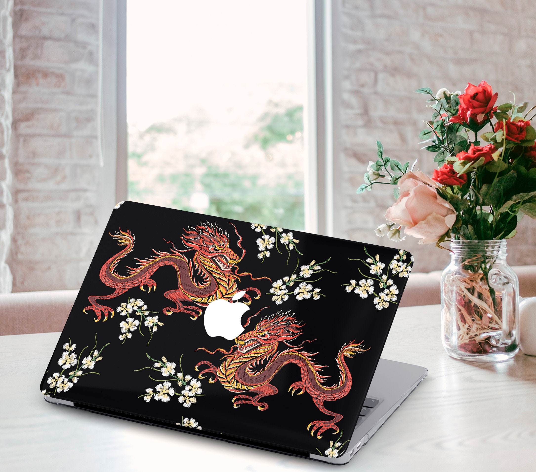 Dragon Macbook 12 Inch Decal Macbook Air 13 Vinyl Stickers Pro Etsy