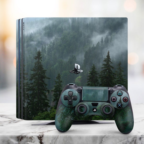 PS5 Haut Wald ps4 Haut Nebel ps4 Dkin Nebel Ps4 Haut Aufkleber wickeln Dualshock 4 PS5 Fat Decal PS4 Fat Console Skin PS4 Schlanke Haut PS4 Pro