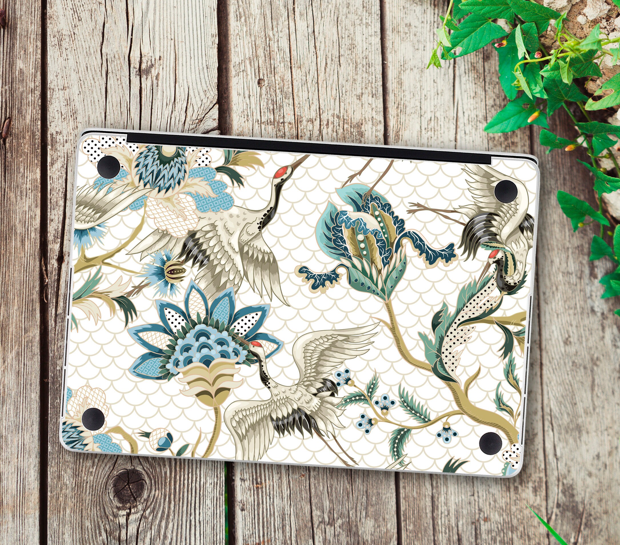 Crane Macbook Skin Macbook Pro Touch Bar Cute Macbook Air 13 Etsy