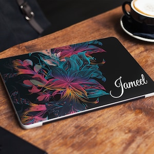 Name Marmor Laptop Aufkleber Floral Notebook Vinyl Aufkleber Dell Hp Lenovo Asus Chromebook Acer Laptop Aufkleber Cover Skin für jeden Laptop Aufkleber