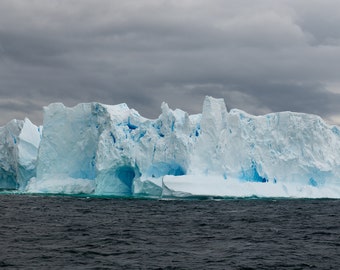 Cathedral of Ice: Gerlache Strait, Antarctica Iceberg Photo Fine Art / Metal  Print