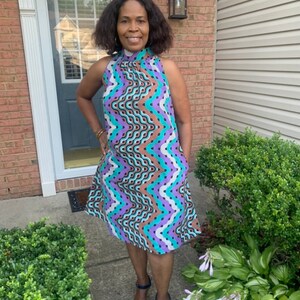 African print dress /African clothing for women/African midi dress/African short dress/Ankara dress