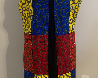 African print jacket/ African print coat/ kente coat/ Dashiki coat