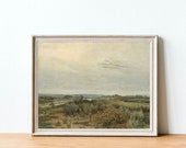 Landscape wall art, Landscape painting, Printable wall art, Vintage landscape art print, Antique oil painting, Scandinavian artwork, Slovak