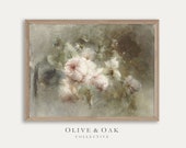 Neutral Flower Still Life Vintage Roses Painting PRINTABLE 38
