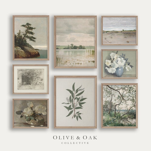 PRINTABLE Vintage Gallery Wall Art Print SET French Country Etsy