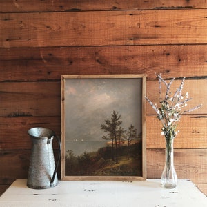 Herbstliche Bauernhaus Dekoration / Vintage Herbst Landschaft / Landschaft Gemälde / Land Malerei DRUCKBAR / #205 Bild 5