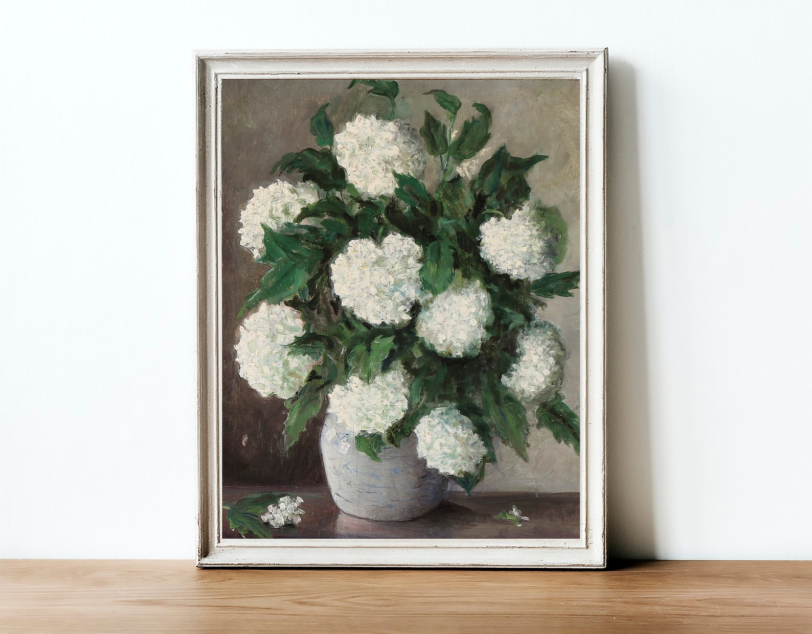 Hydrangea Painting / Antique Flower Art Print / Vintage Botanical ...