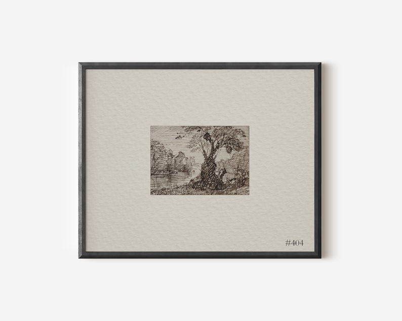 Vintage Print SET de 4 / Decoración neutra Arte de pared IMPRIMIBLE / #G41 imagen 5