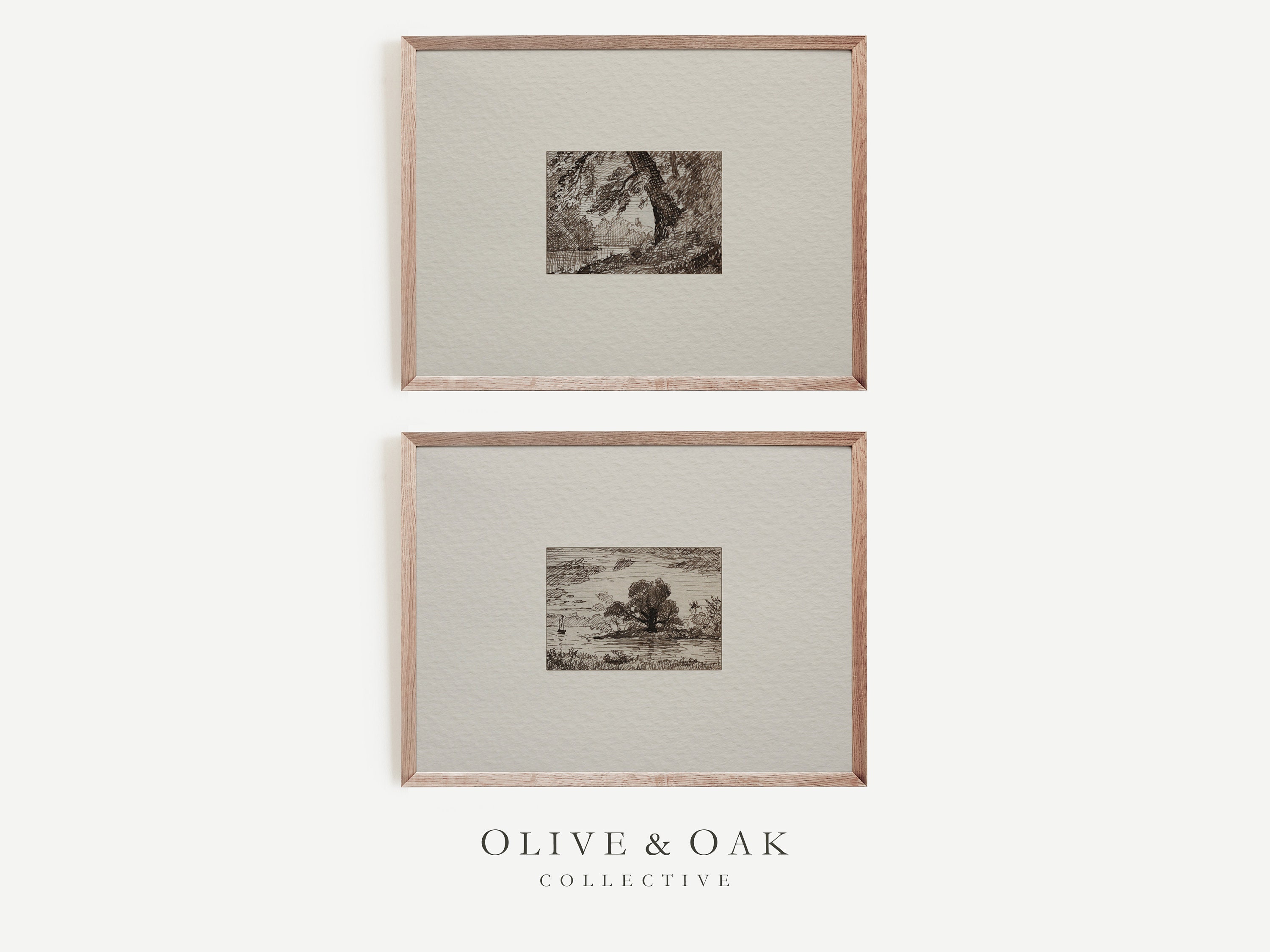 Rustic Wall Art SET of Prints / Neutral Art Print Set of 2 / Vintage ...