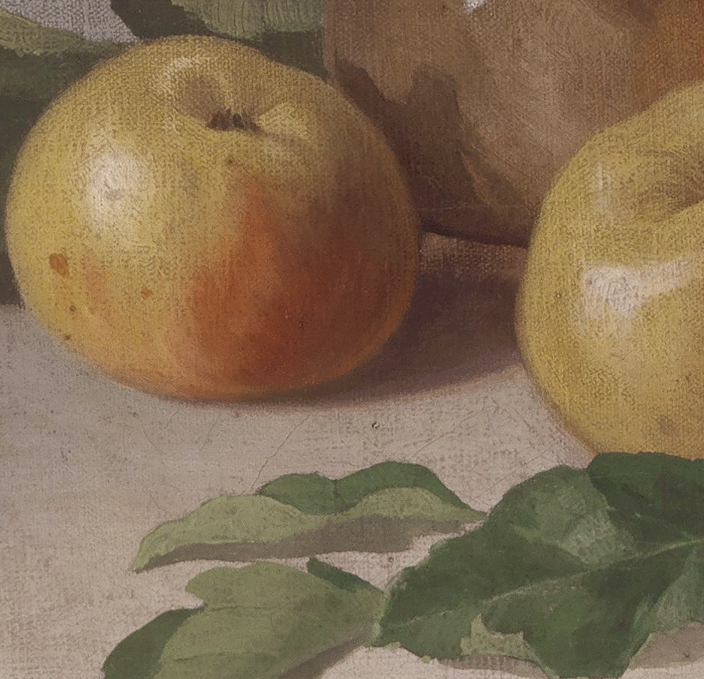 Rustic Farmhouse Kitchen Print / Vintage Apple Still Life Painting ...