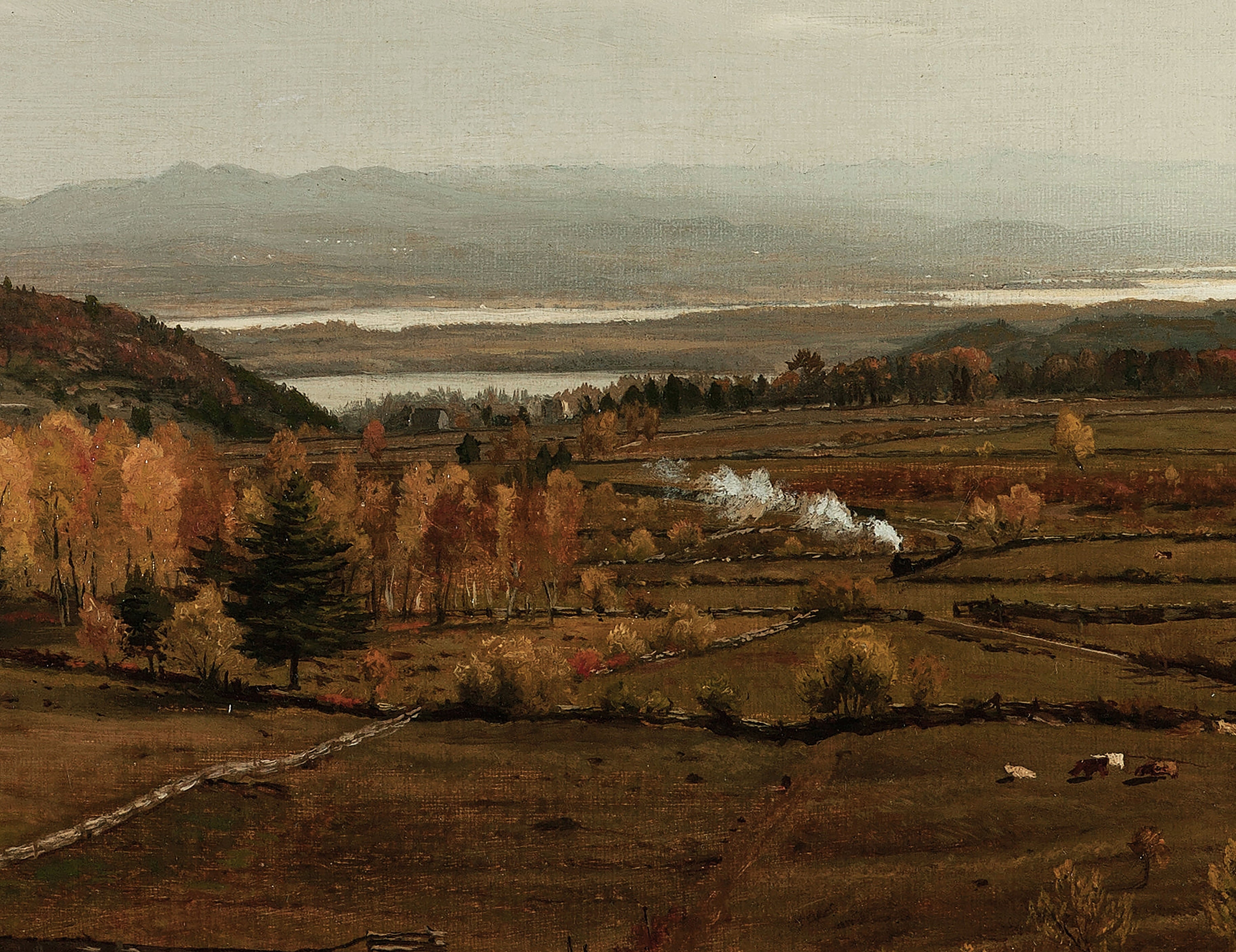 Triptych Wall Art Prints / Vintage Autumn Landscape Painting / Set of 3 ...