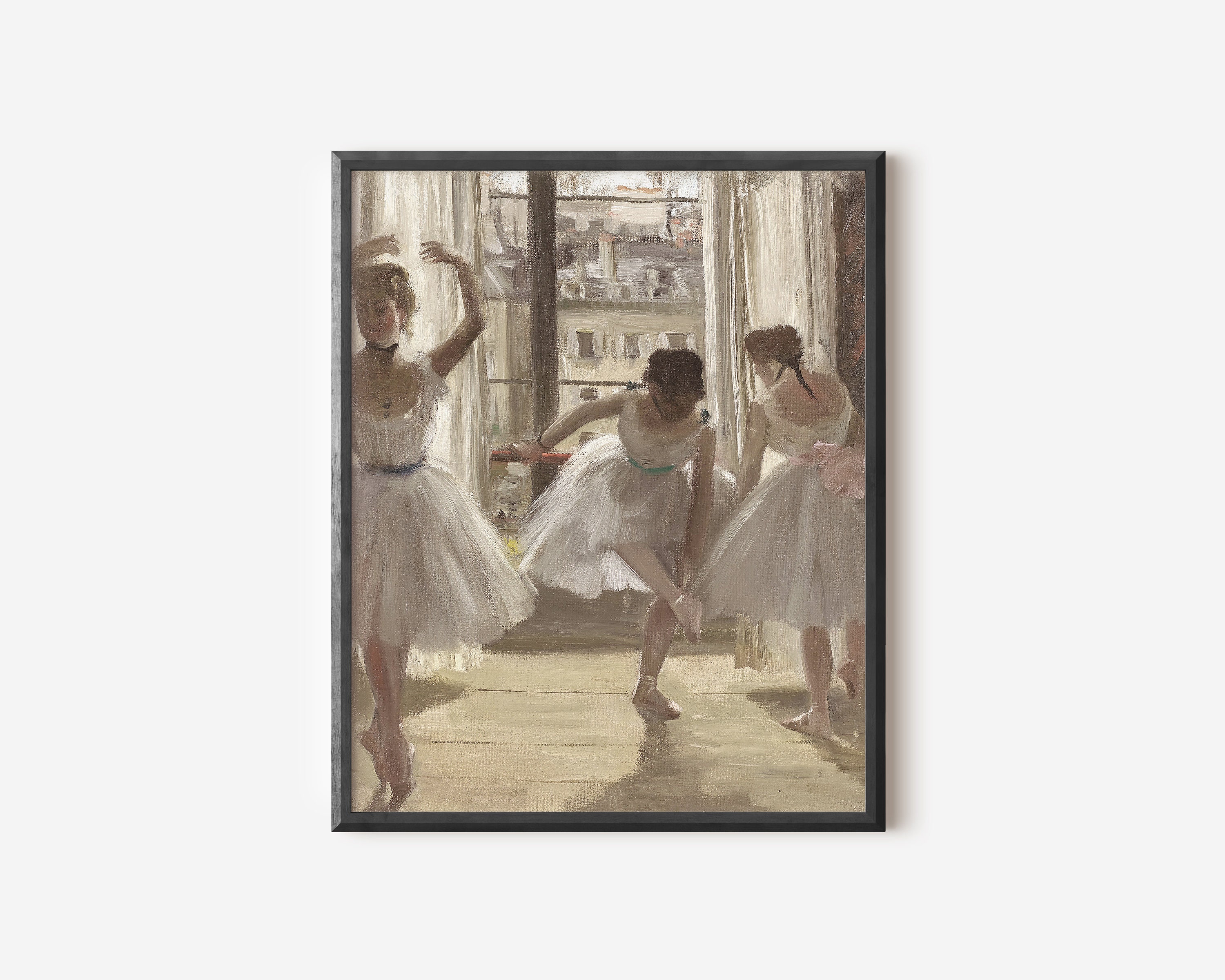 【美品】Dancers at Rest バレリーナ 絵画 ヴィンテージダンサーの絵画 / バレリーナのポートレート / バレリーナ