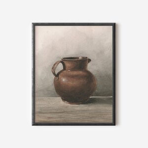 Kitchen Still Life Print / Pitcher Painting PRINTABLE / Farmhouse Kitchen Decor / #354 image 7