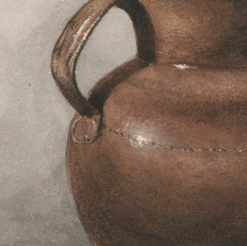 Kitchen Still Life Print / Pitcher Painting PRINTABLE / Farmhouse Kitchen Decor / #354 image 6