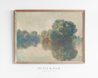 Vintage French Country Art Print / Nature Landscape PRINTABLE Painting / #67
