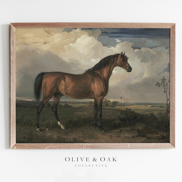 Vintage Horse Painting / Antique Victorian Decor PRINTABLE / #247