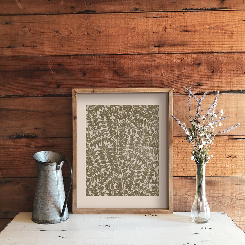 Botanische Wandkunst / DRUCKBARE Musterkunst / Erdfarbenes Dekor / Herunterladbares Kunstwerk / #498 Bild 6