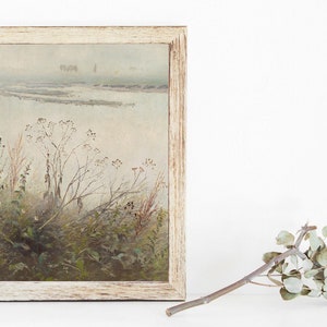 Pintura de paisaje silenciada / Impresión de naturaleza vintage IMPRIMIBLE / #66 imagen 6