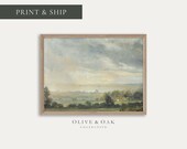 Dreamy Landscape Painting Countryside Art Print FINE ART PRINT 455-M
