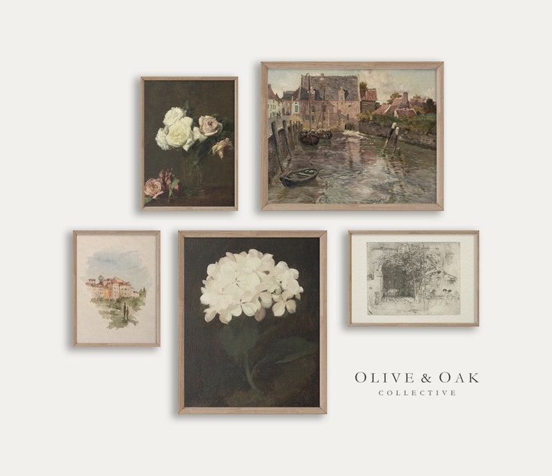 European Decor SET of Prints / Vintage Gallery Wall Art SET / Etsy