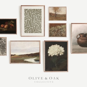 Earth Tone Gallery Wall Prints / Downloadable SET of Art Prints / Modern Fall Decor / #G50