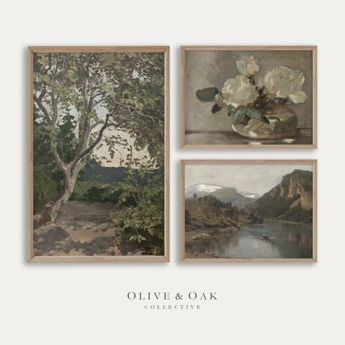 Vintage Country Art Print SET / Gallery Wall Cottage Decor Etsy