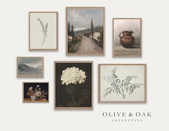 Gallery Wall Prints / Vintage European Paintings / Cottagecore Decor / Printable Wall Art / G49