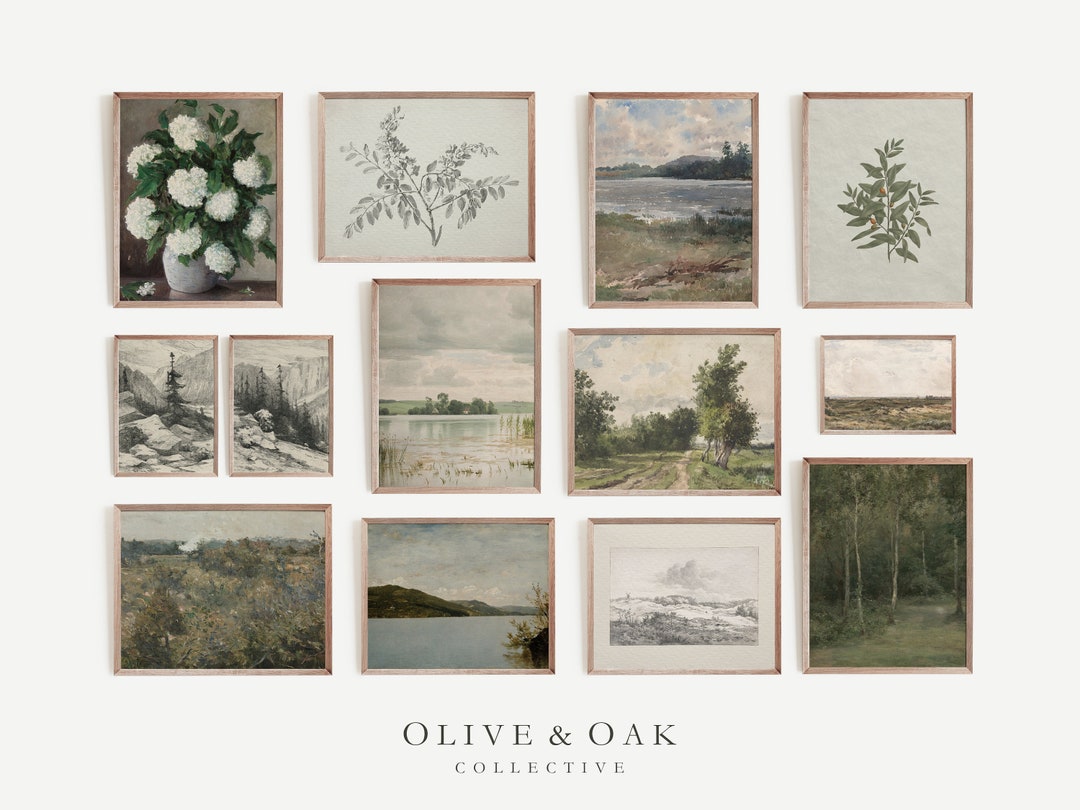 French Country Gallery Wall Print SET / Vintage European Art PRINTABLE ...