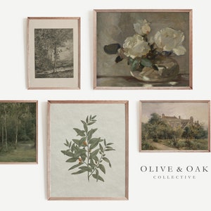 French Country Gallery Wall Print SET / Vintage Landscape Paintings / Digital PRINTABLE / #G10