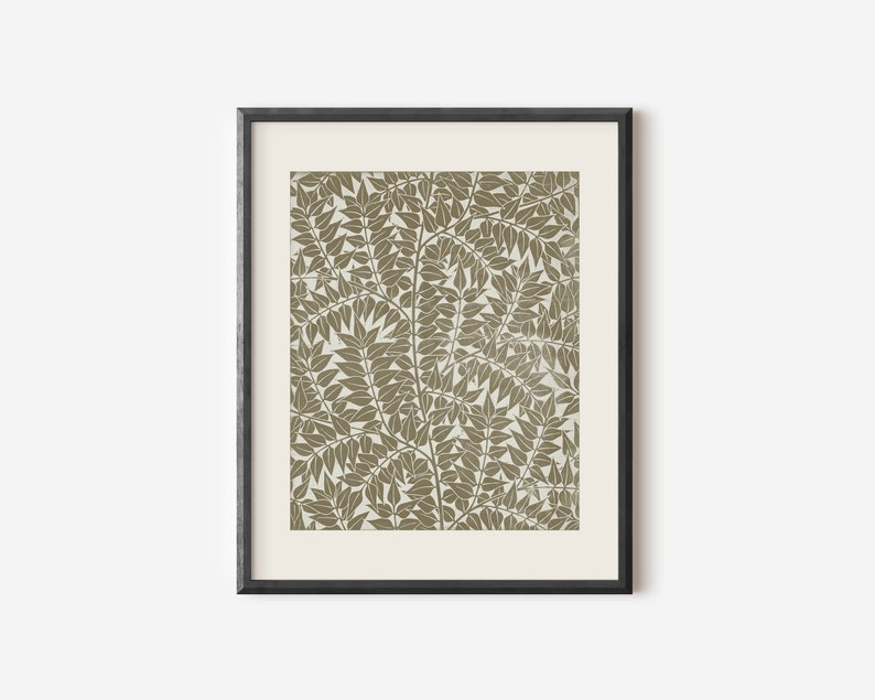 Botanische Wandkunst / DRUCKBARE Musterkunst / Erdfarbenes Dekor / Herunterladbares Kunstwerk / #498 Bild 4
