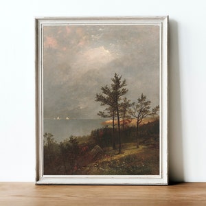 Herbstliche Bauernhaus Dekoration / Vintage Herbst Landschaft / Landschaft Gemälde / Land Malerei DRUCKBAR / #205 Bild 6