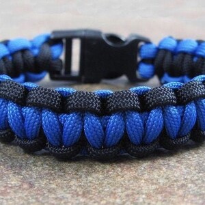 Blue line bracelet, Paracord Survival Bracelet, police gift, men’s gifts, survival bracelets, Paracord bracelet