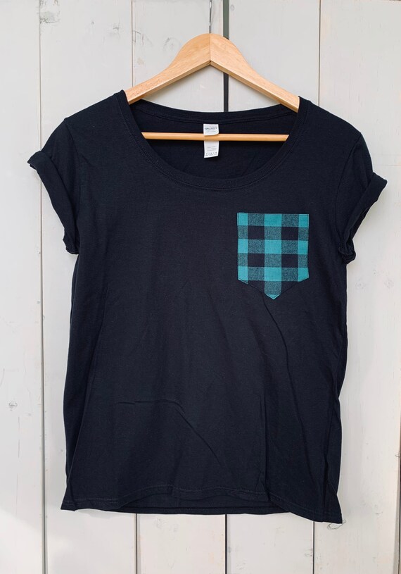 BUFFALO PLAID SHIRT Pocket Tshirt 