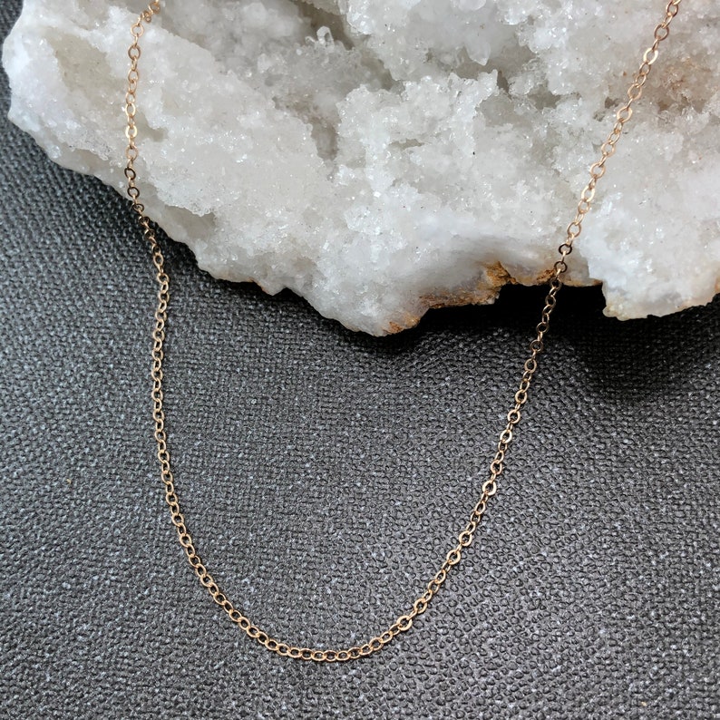 14K Gold Unisex Chain Necklace Women Men Real Gold chain Comes in Box Gift with Spring-ring Clasp